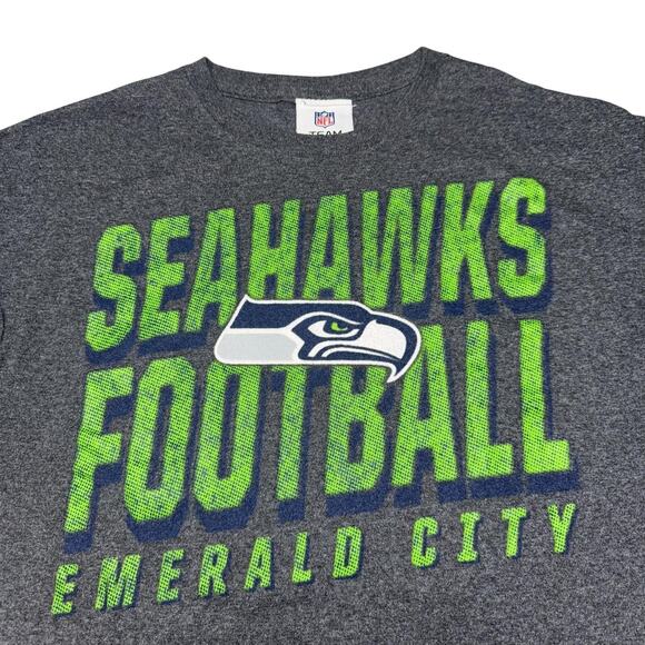 Seattle Seahawks Shirt Mens Large NFL Team Apparel Football Emerald City Tee - Picture 1 of 15